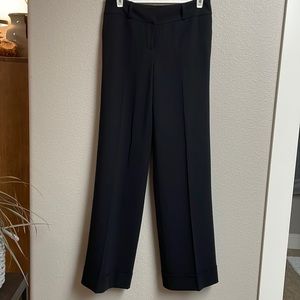 Ann Taylor 100% wool pants black size 2 wide leg flowy